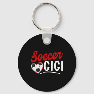Fußball Gigi Herz Oma Gigi eines Fußballspielers  Schlüsselanhänger