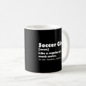 Fußball-Girl Funny Definition Kaffeetasse (VorderseiteRechts)