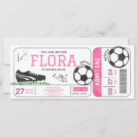 Fußball-Girl Geburtstagsparty Ticket Sport
