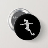 Fußball-Girl-Geschenk Button (Vorne & Hinten)