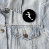 Fußball-Girl-Geschenk Button (Beispiel)