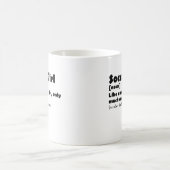 Fußball-Girl-Wörterbuch Definition Funny Soccer Kaffeetasse (Mittel)