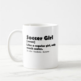 Fußball-Girl-Wörterbuch Definition Funny Soccer Kaffeetasse