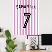 Fußball-Girl-Zimmer Dekoration Poster (Heimbüro)