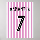 Fußball-Girl-Zimmer Dekoration Poster (Vorne)