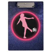 Fußball-Girls-Galaxie Klemmbrett (Vorderseite)