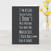 Fußball-Girls Karten Sport für ihr Kind Spielspass (Gelbe Blume)