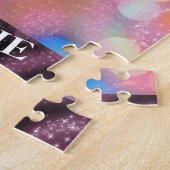 Fußball-Girls-Plum Sparkle-Farbblase Puzzle (Seite)