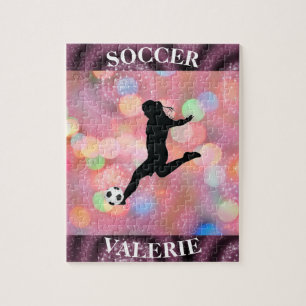 Fußball-Girls-Plum Sparkle-Farbblase Puzzle