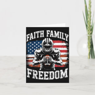 Fußball Glaube Familie Dom Patriotisch Christlich  Karte
