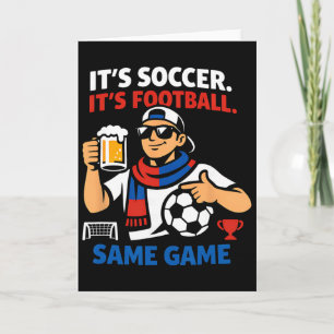 Fußball, gleiches Spiel, Sportfan Grafik Ar Karte