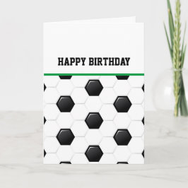 Fußball-Glückwunsch zum Geburtstag Faltkarte Karte