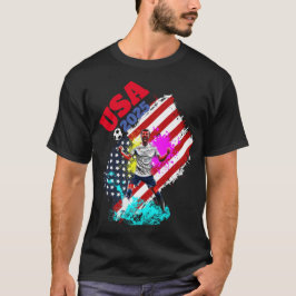 Fußball Goal Celebration USA Flag Art 2025 T-Shirt