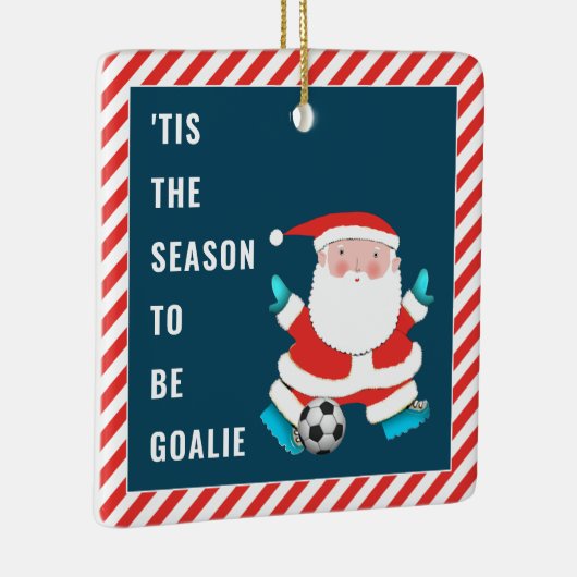 Fußball-Goalie-Geschenk Keramikornament (Rechts)