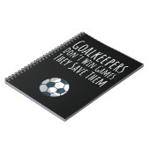 Fußball Goalie gibt Futbol Goalkeeper Boys Girls Notizblock (Linke Seite)