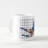 Fußball Goalie Kaffeetasse (Vorderseite Links)