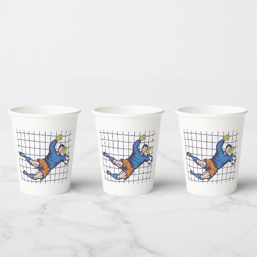 Fußball Goalie Pappbecher