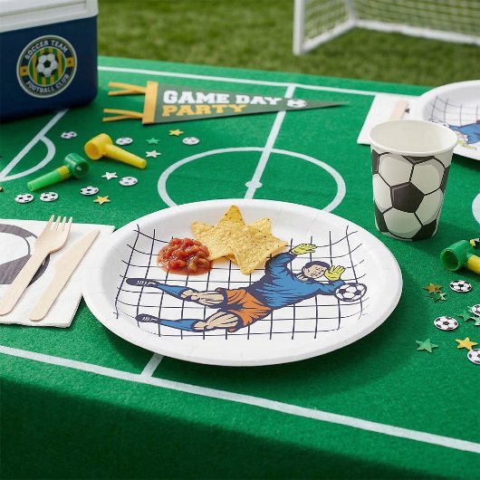 Fußball Goalie Pappteller