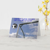 Fußball Goals Grußkarten Karte (Gelbe Blume)