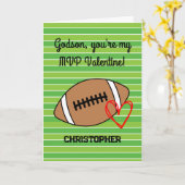 Fußball Godson Valentine's Day Karte (Gelbe Blume)