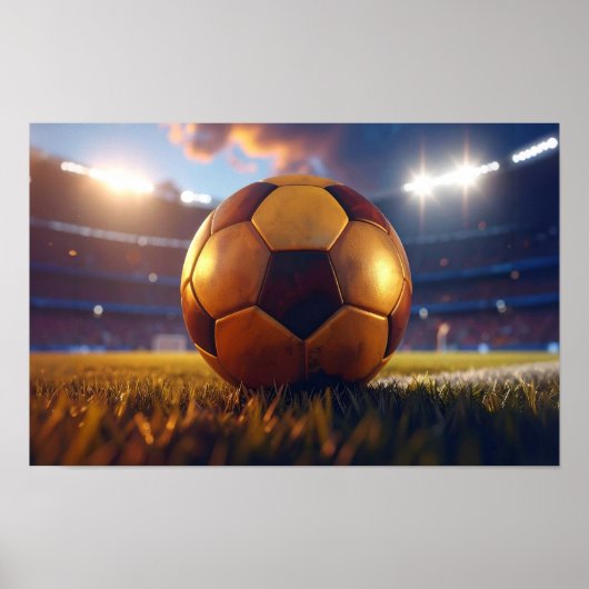 Fußball - Goldball Poster (Vorne)