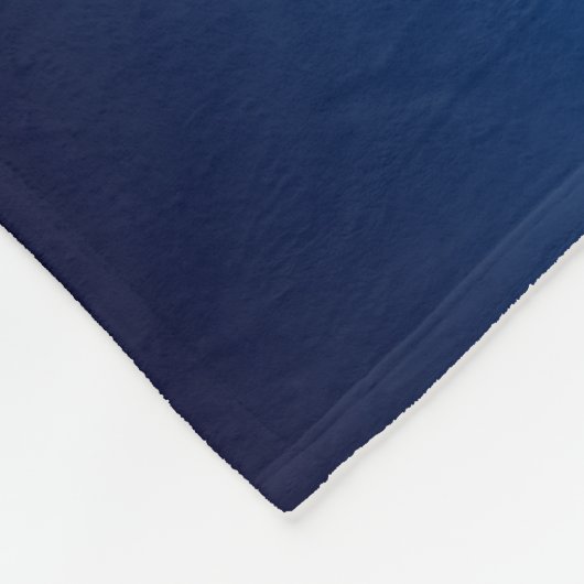 Fußball - Goldenes Gelb, Weiß und Blau Fleecedecke (Ecke)