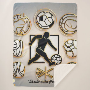 "Fußball-Grafikdesigns" Sherpadecke
