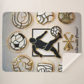 "Fußball-Grafikdesigns" Sherpadecke (Vorderseite (Horizontal))