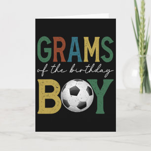 Fußball-Gramm des Geburtstagsjungen Familien-Match Karte