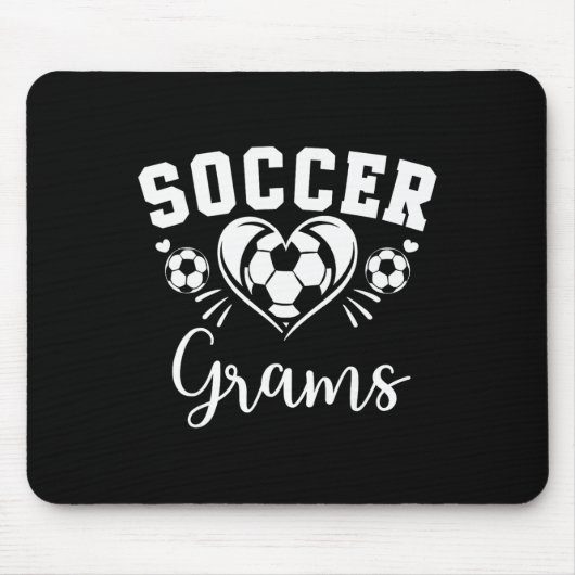 Fußball-Grams Fußball-Herz Mousepad (Vorne)