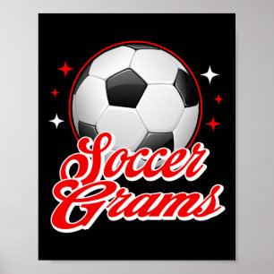 Fußball-Grams Sport Fußballspieler Poster