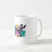 Fußball-Graustufen Kaffeetasse (VorderseiteRechts)