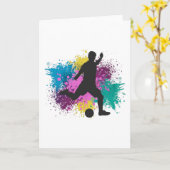 Fußball-Graustufen Karte (Gelbe Blume)