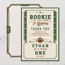 Fußball Green Rookie 1. Geburtstagsfeier