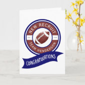 Fußball Gridiron Glückwunsch Baby Gruß Karte (Gelbe Blume)