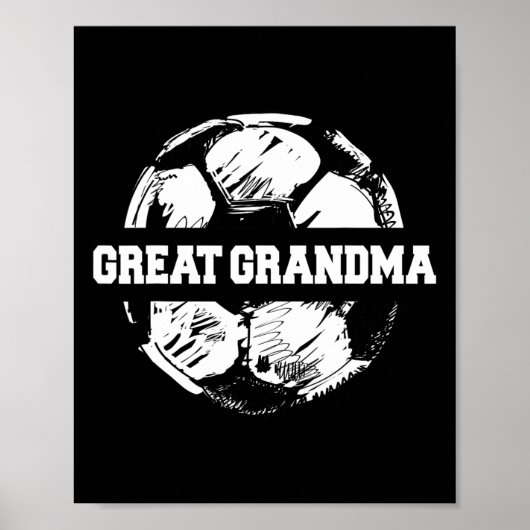 Fußball Großartig Oma Fußball Ll Split Lustiger Fu Poster (Vorne)