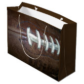 Fußball Große Geschenktüte (Rückseite Schrägansicht)