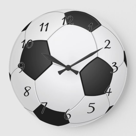 Fußball Große Wanduhr (Vorderseite)
