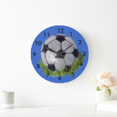 Fußball Große Wanduhr (Zuhause)