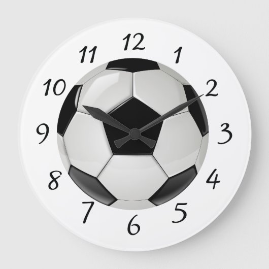 Fußball Große Wanduhr (Vorderseite)