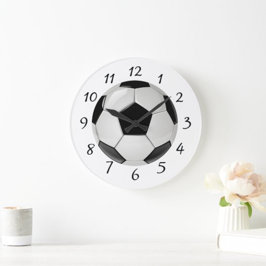 Fußball Große Wanduhr (Zuhause)