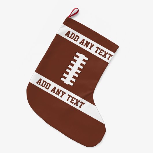 Fußball Großer Weihnachtsstrumpf (Vorderansicht (hängend))