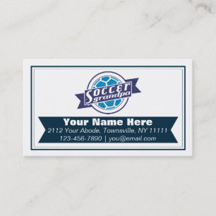 Fußball-Großvater-kundengerechte Visitenkarten Visitenkarte