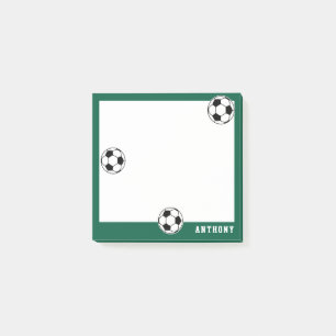 Fußball Grüne Personalisierte Kinder zurück zur Sc Post-it Klebezettel