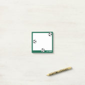 Fußball Grüne Personalisierte Kinder zurück zur Sc Post-it Klebezettel (Auf Schreibtisch)