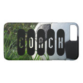 Fußball Grüner Graslehrer Text Case-Mate iPhone Hülle (Rückseite (Horizontal))