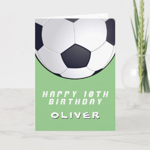 Fußball Grüner Junge Alles Gute Zum Geburtstag Karte