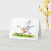 Fußball-Grußkarte Karte (Gelbe Blume)