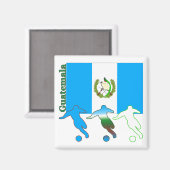 Fußball Guatemala Magnet (Vorderseite/Rückseite)