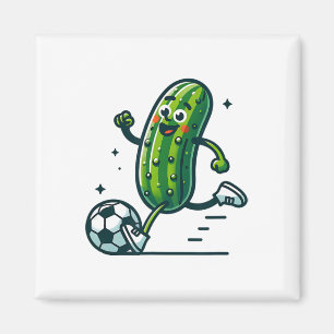 Fußball-Gurke-Treten-Byll-Lustiger-Einglegegurke-S Magnet